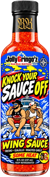 Knock Your Sauce Off wing sauce, 8 fl oz