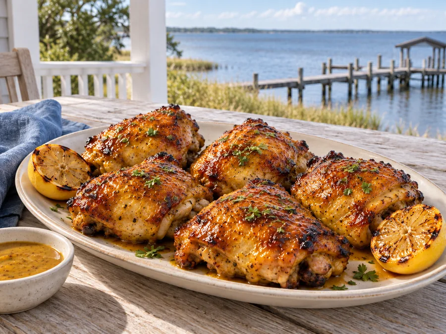 Mobile Bay Mustard Thighs